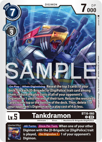 Tankdramon [BT16-060] [Observateur débutant] 