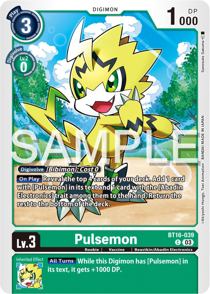 Pulsemon [BT16-039] [Observateur débutant] 