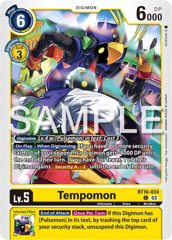 Tempomon [BT16-034] [Observateur débutant] 