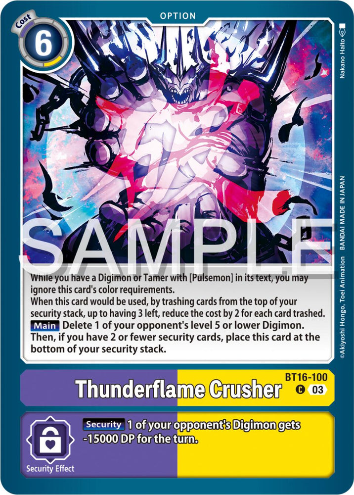 Concasseur Thunderflame [BT16-100] [Observateur débutant] 