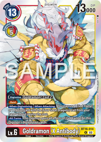 Goldramon (Anticorps X) [BT16-014] [Observateur débutant]