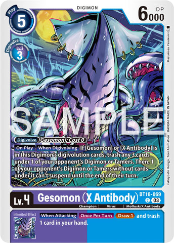 Gesomon (Anticorps X) [BT16-069] [Observateur débutant] 