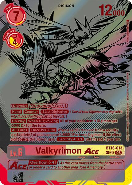 Valkyrimon Ace [BT16-013] (texturé) [Observateur débutant] 