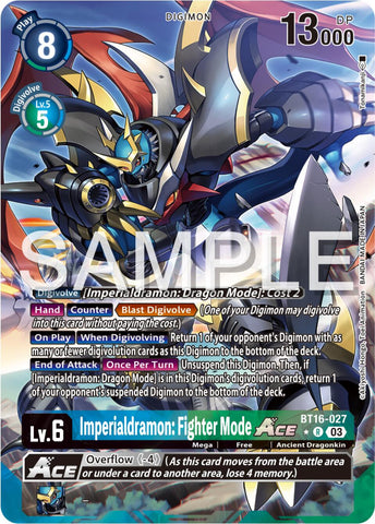 Imperialdramon : Fighter Mode Ace [BT16-027] (Art alternatif) [Observateur débutant] 