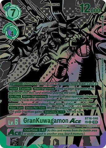 GranKuwagamon Ace [BT16-046] (Art alternatif) [Observateur débutant] 