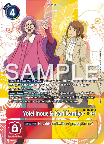 Yolei Inoue &amp; Kari Kamiya [BT16-084] (Art alternatif) [Observateur débutant] 