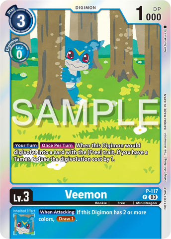 Veemon [P-117] (pré-version de Beginning Observer) [Cartes promotionnelles] 