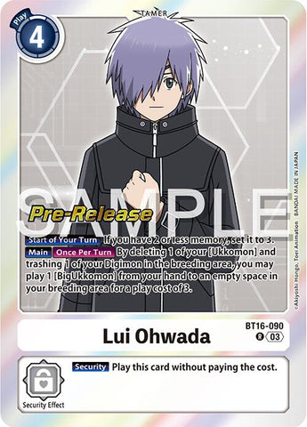 Lui Ohwada [BT16-090] [Promos de pré-version de Beginning Observer] 