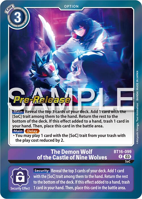 Le loup démon du château des neuf loups [BT16-099] [Promos pré-version de Beginning Observer] 