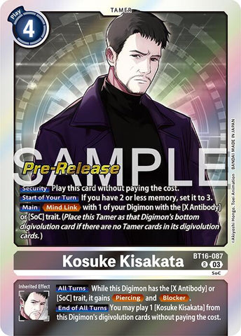 Kosuke Kisakata [BT16-087] [Promos de pré-version de Beginning Observer] 