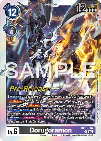 Dorugoramon [BT16-064] [Promos de pré-version de Beginning Observer] 