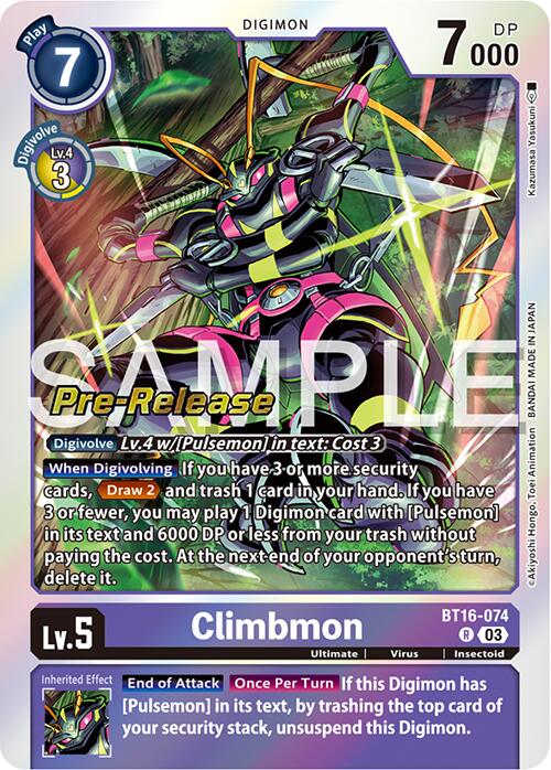 Climbmon [BT16-074] [Promos de pré-version de Beginning Observer] 