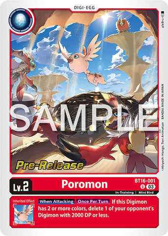 Poromon [BT16-001] [Promos de pré-version de Beginning Observer] 