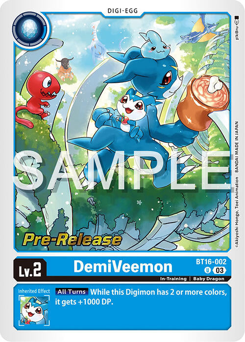 DemiVeemon [BT16-002] [Promos de pré-version de Beginning Observer] 