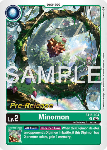 Minomon [BT16-004] [Promos de pré-version de Beginning Observer] 