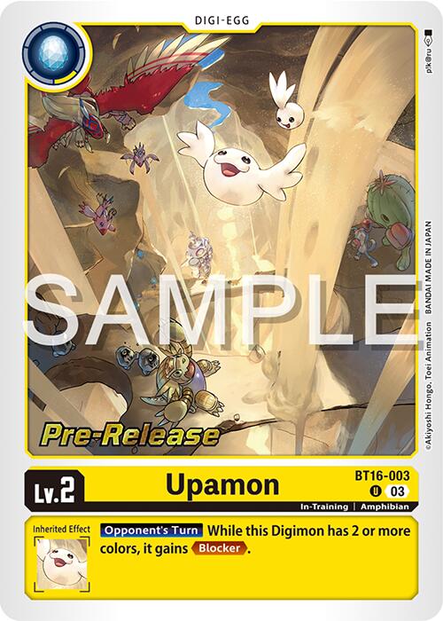 Upamon [BT16-003] [Promos de pré-version de Beginning Observer] 