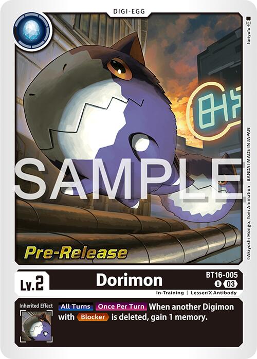 Dorimon [BT16-005] [Promos de pré-version de Beginning Observer] 