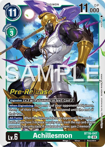 Achillesmon [BT16-047] [Promos de pré-version de Beginning Observer] 