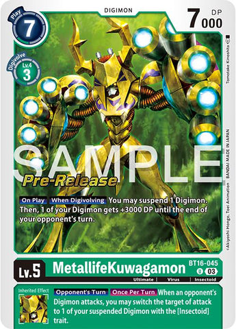 MetallifeKuwagamon [BT16-045] [Promos de pré-version de Beginning Observer] 