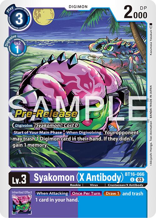 Syakomon (Anticorps X) [BT16-066] [Promos de pré-version de Beginning Observer] 