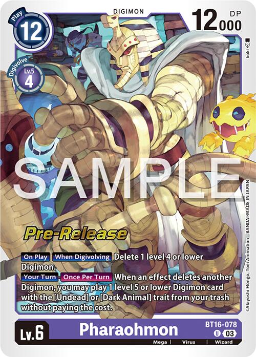 Pharaohmon [BT16-078] [Promos de pré-version de Beginning Observer] 