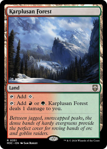 Forêt de Karplusan [Commandant Modern Horizons 3] 