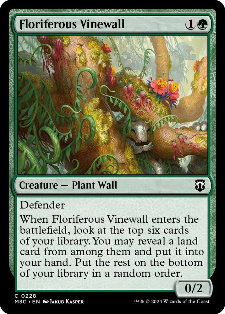 Mur de vigne florifère [Modern Horizons 3 Commander] 