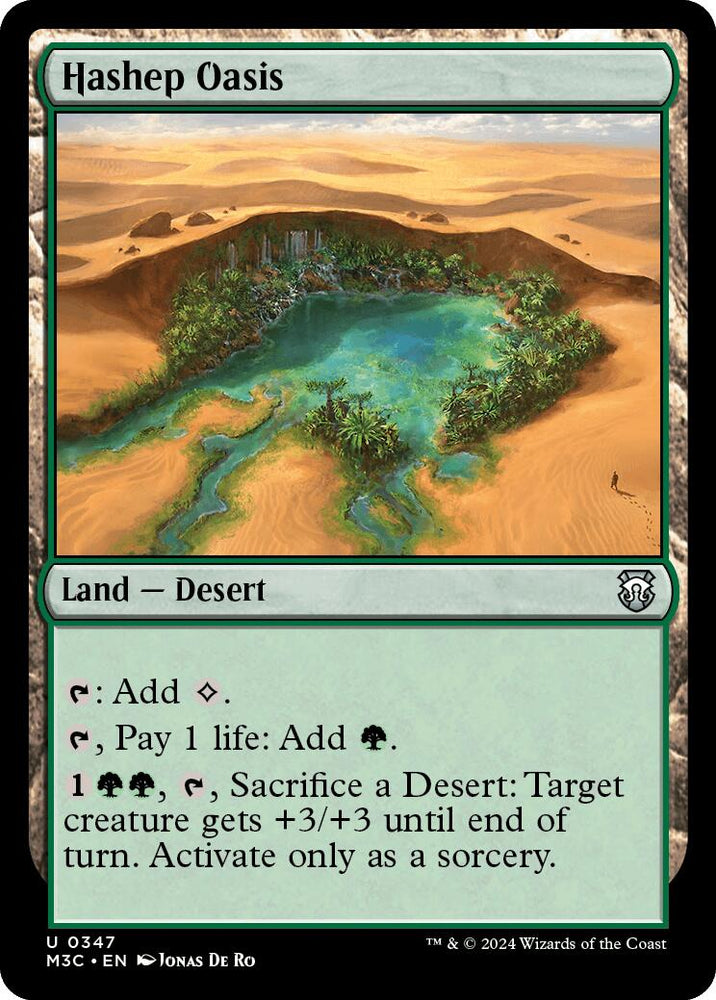 Oasis Hashep [Commandant Modern Horizons 3] 