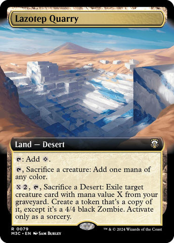 Carrière de Lazotep (Art étendu) (Ripple Foil) [Modern Horizons 3 Commander] 