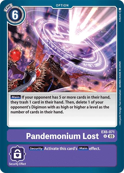 Pandémonium perdu [EX6-071] [Ascension infernale] 