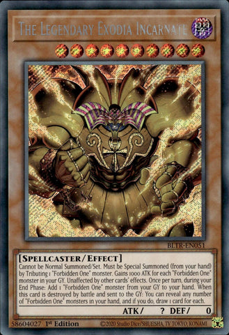 Le légendaire Exodia incarné [BLTR-EN051] Secret Rare 