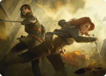 Carte d'art Mary Read et Anne Bonny [Série d'art Assassin's Creed] 