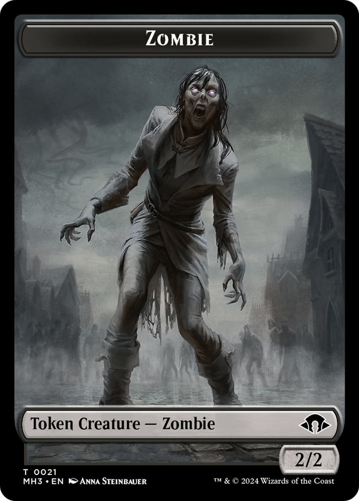 Zombie // Jeton double face de réserve d'énergie [Modern Horizons 3 Tokens] 