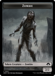 Servo // Zombie Double-Sided Token [Modern Horizons 3 Tokens]