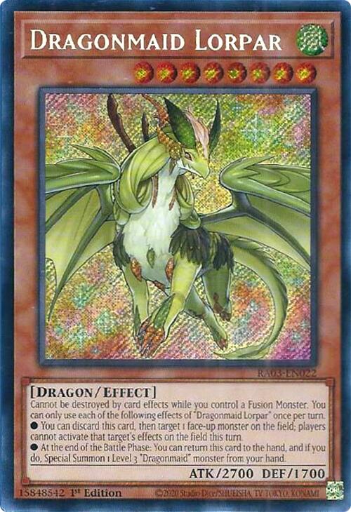 Dragonmaid Lorpar (Secret Rare) [RA03-EN022] Secret Rare