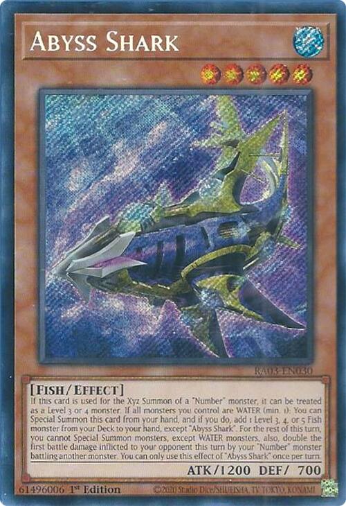 Abyss Shark (Secret Rare) (RA03-EN030) - Quarter Century Bonanza 1st Edition