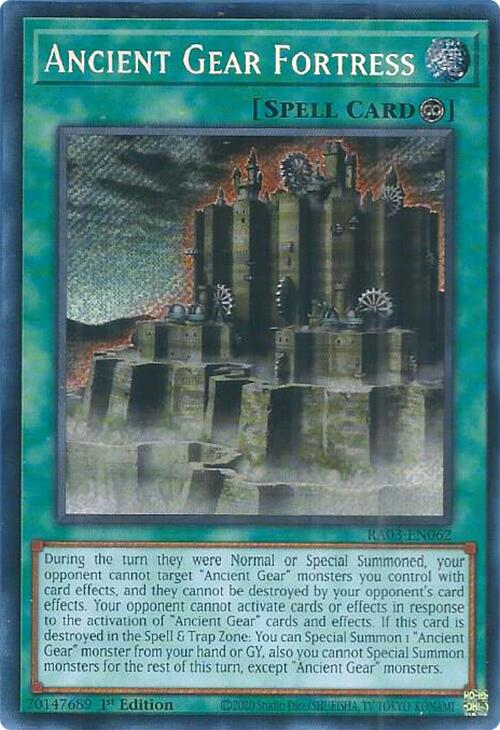 Ancient Gear Fortress (Secret Rare) [RA03-EN062] Secret Rare