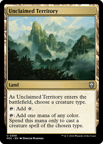 Territoire non réclamé (Ripple Foil) [Modern Horizons 3 Commander] 