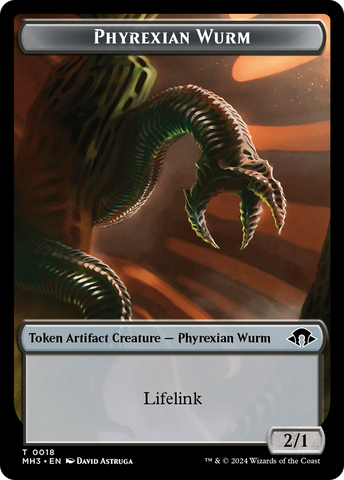 Germe Phyrexian // Guivre Phyrexian (0018) Jeton double face [Modern Horizons 3 Tokens] 