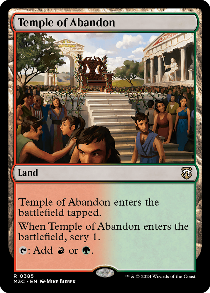 Temple de l'abandon (Ripple Foil) [Modern Horizons 3 Commander] 