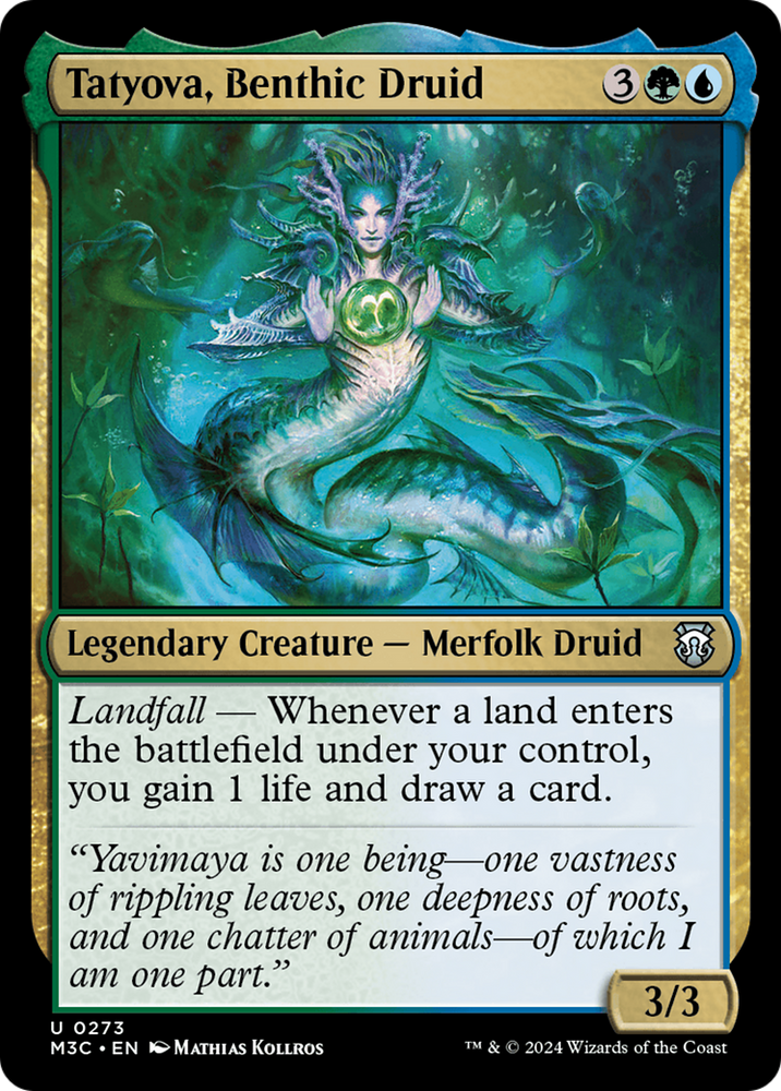 Tatyova, druide benthique (Ripple Foil) [Modern Horizons 3 Commander] 