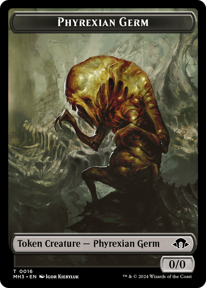 Germe Phyrexian // Copie du jeton double face [Modern Horizons 3 Tokens] 