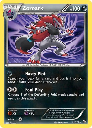 Zoroark (71/114) [Noir et Blanc : Ensemble de base] 