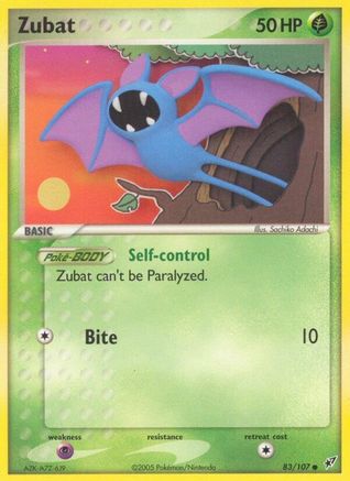 Zubat (83/107) (Stamped) [EX: Deoxys]