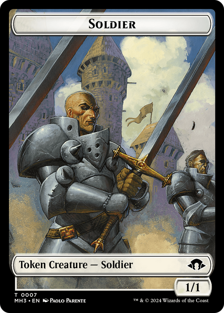 Germe Phyrexian // Jeton double face soldat [Modern Horizons 3 Tokens] 