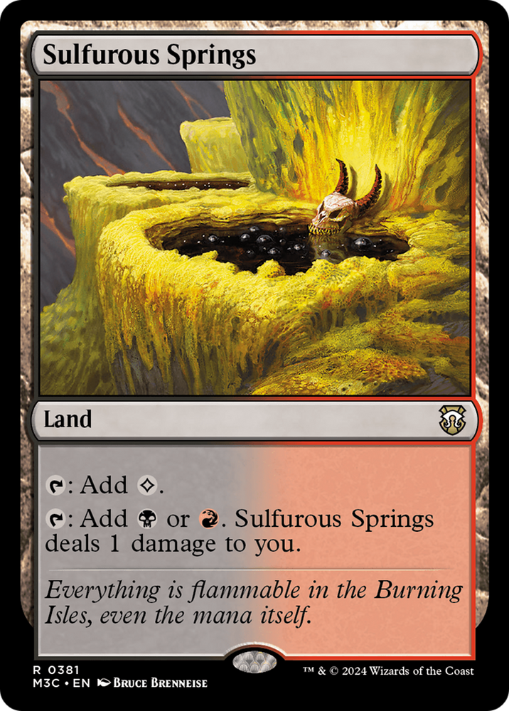 Sources sulfureuses (Ripple Foil) [Modern Horizons 3 Commander] 