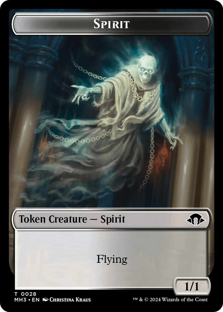 Spirit (0028) // Jeton double face de réserve d'énergie [Modern Horizons 3 Tokens] 