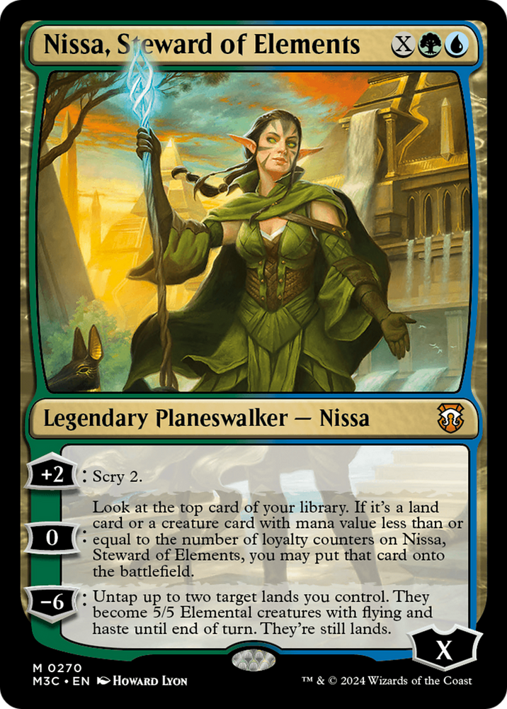 Nissa, intendante des éléments (Ripple Foil) [Modern Horizons 3 Commander] 