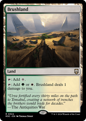 Brushland (Feuille d'ondulation) [Modern Horizons 3 Commander] 