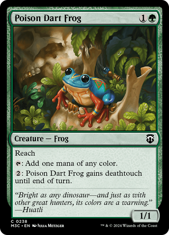 Poison Dart Frog (Ripple Foil) [Modern Horizons 3 Commander] 